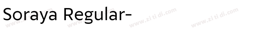 Soraya Regular字体转换